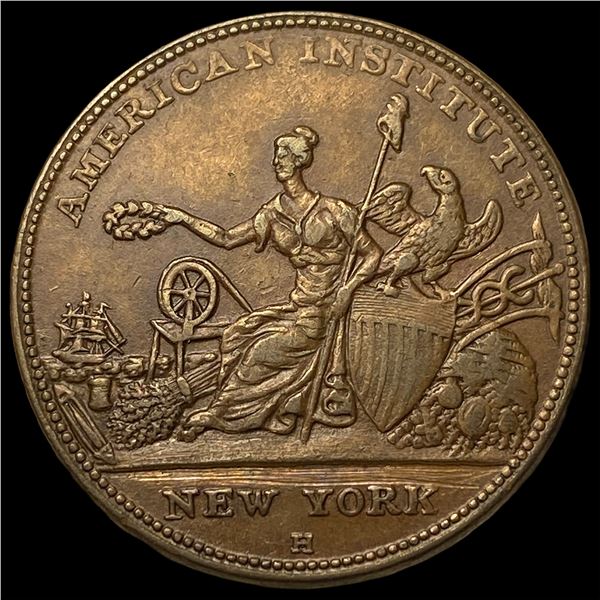 1836 American Institute New York Medal CHOICE  AU