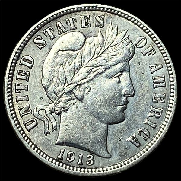 1913 Silver Barber Dime CLOSELY UNCIRCULATED