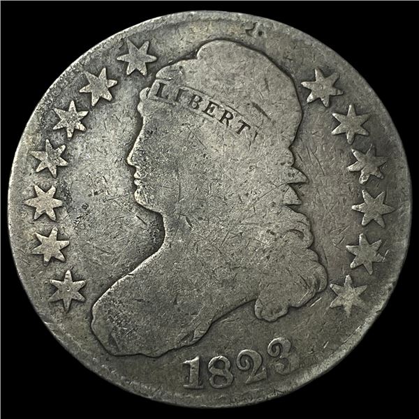 1823 Capped Bust Half Dollar NICELY  CIRCULATED