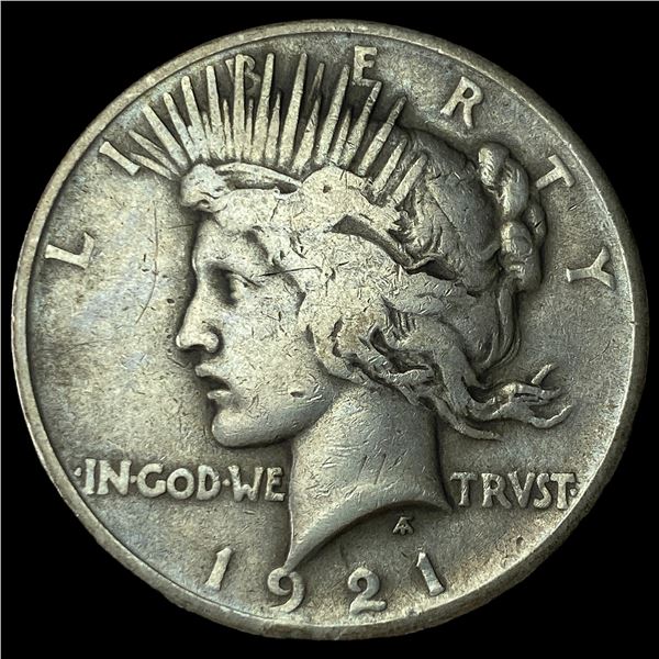 1921 Silver Peace Dollar NEARLY UNCIRCULATED
