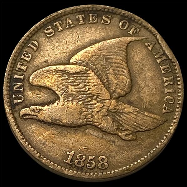 1858 Flying Eagle Cent NEARLY UNCIRCULATED