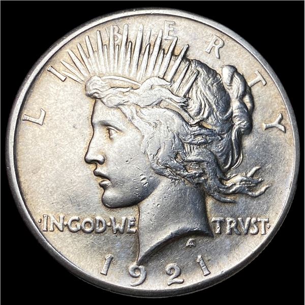 1921 Silver Peace Dollar CHOICE AU