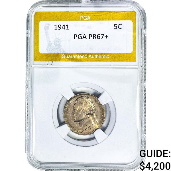 1941 Jefferson Nickel PGA PR67+