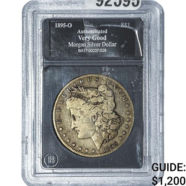 1895-O Morgan Silver Dollar  VG