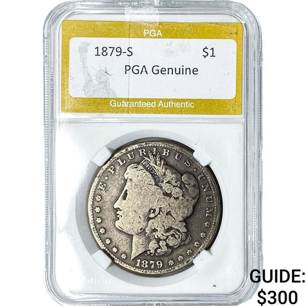 1879-S Morgan Silver Dollar PGA Genuine