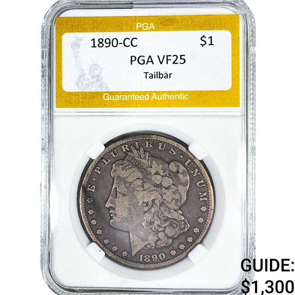 1890-CC Morgan Silver Dollar PGA VF25