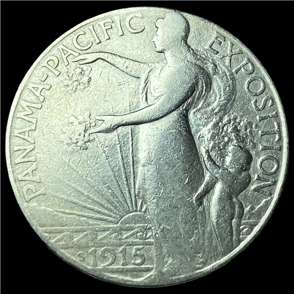 1915-S Silver Panama-Pacific Half Dollar  CLOSELY UNCIRCULATED