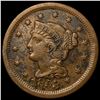 Image 1 : 1853 Braided Hair Large Cent CLOSELY  UNCIRCULATED