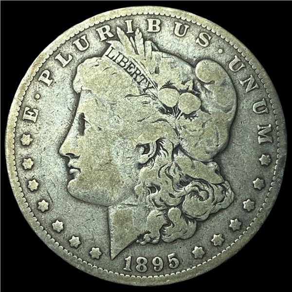 1895-O Silver Morgan Dollar ABOUT  UNCIRCULATED
