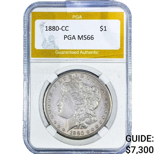 1880-CC Morgan Silver Dollar PGA MS66