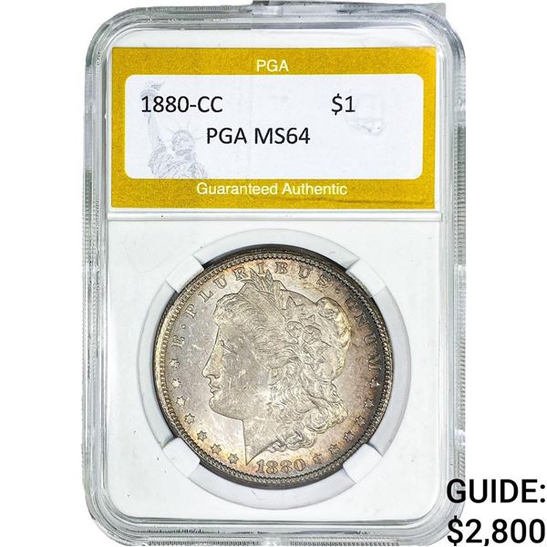 1880-CC Morgan Silver Dollar PGA MS64