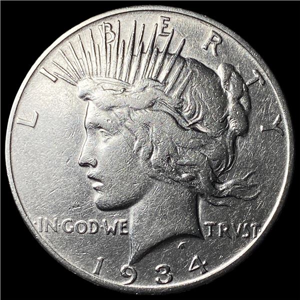 1934-S Peace Silver Dollar CLOSELY  UNCIRCULATED