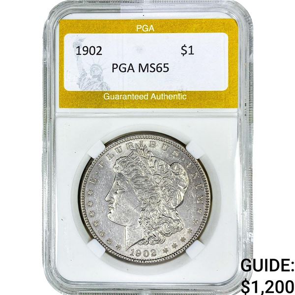 1902 Morgan Silver Dollar PGA MS65