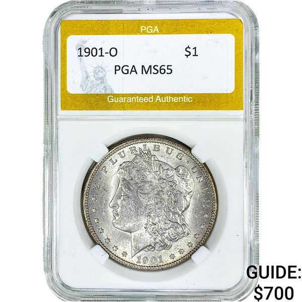 1901-O Morgan Silver Dollar PGA MS65