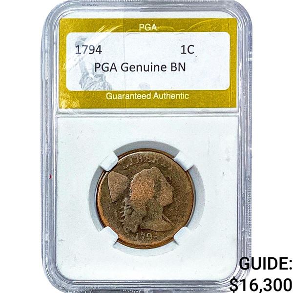 1794 Liberty Cap Large Cent PGA GenuineBN