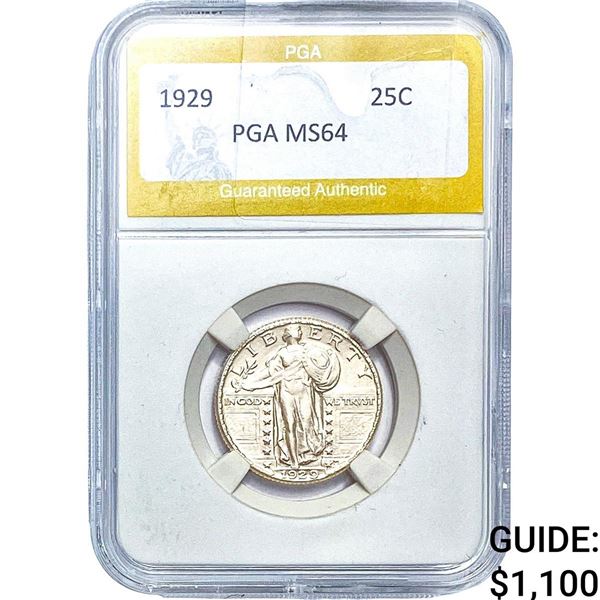 1929 Standing Liberty Quarter PGA MS64