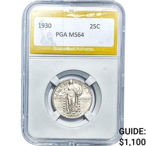 1930 Standing Liberty Quarter PGA MS64