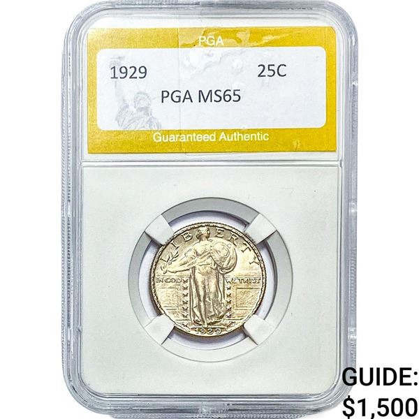 1929 Standing Liberty Quarter PGA MS65