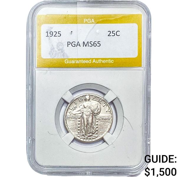 1925 Standing Liberty Quarter PGA MS65