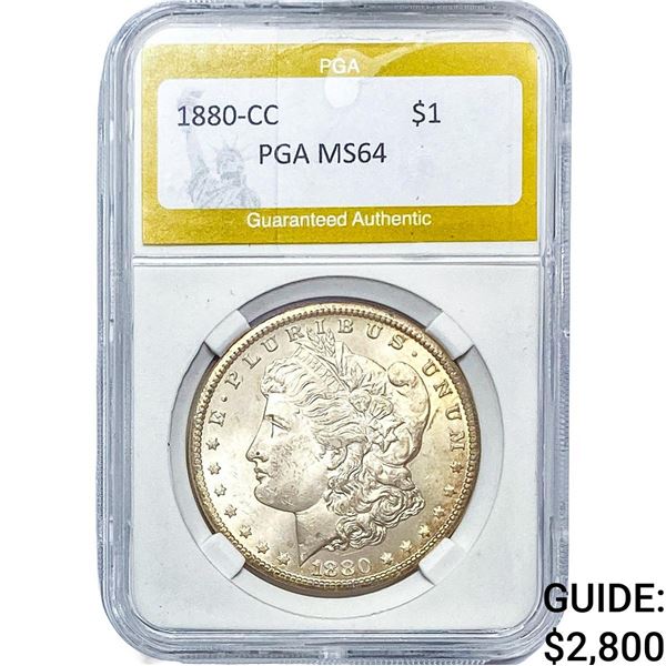 1880-CC Morgan Silver Dollar PGA MS64
