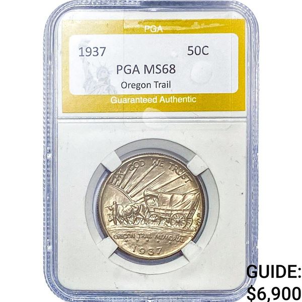 1937 Oregon Trail Half Dollar PGA MS68