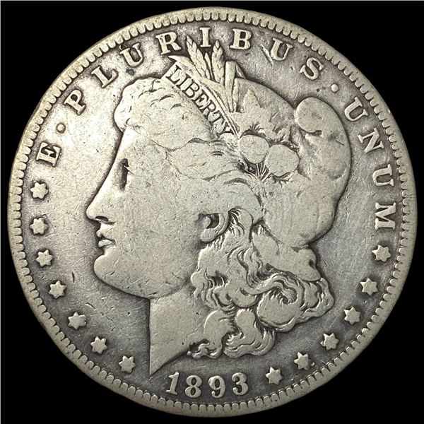 1893-O Silver Morgan Dollar LIGHTLY  CIRCULATED