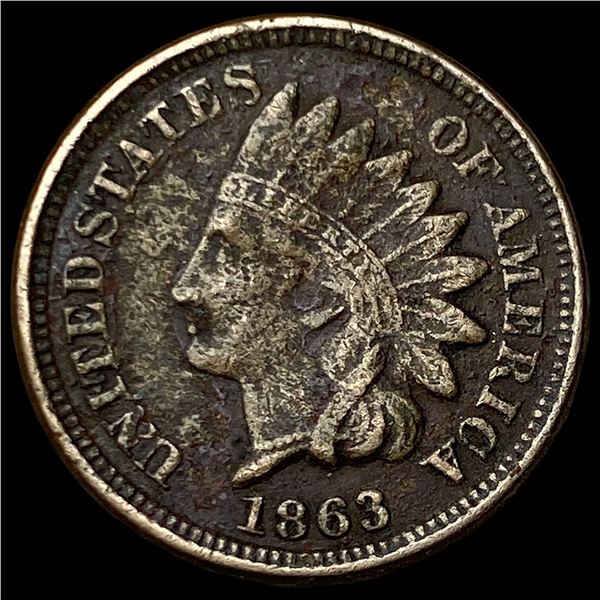 1863 Indian Head Cent NICELY CIRCULATED