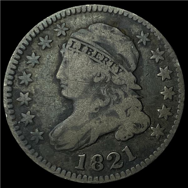 1821 Capped Bust Dime LIGHTLY CIRCULATED