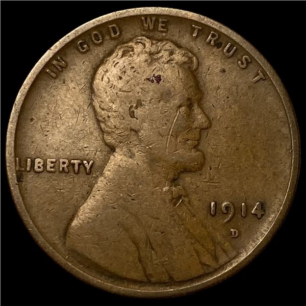 1914-D Lincoln Wheat Cent CLOSELY  UNCIRCULATED