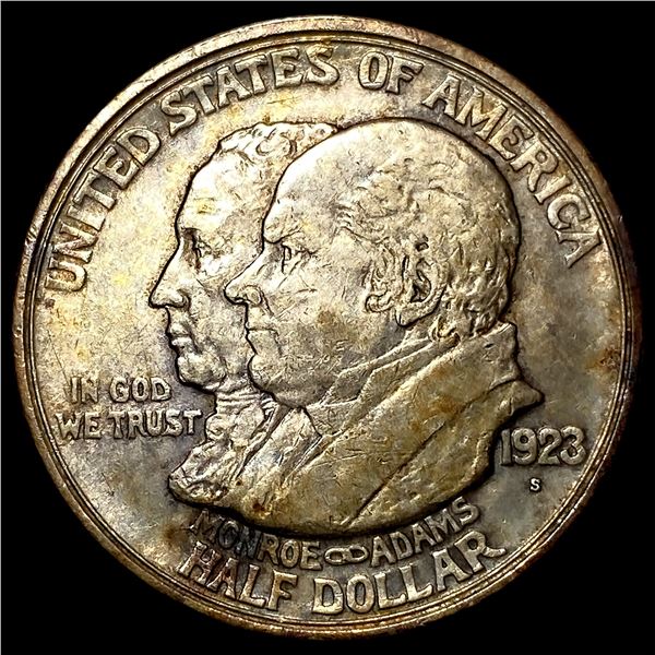 1923-S Silver Monroe Doctrine Centennial Half Dollar CLOSELY UNCIRCULATED