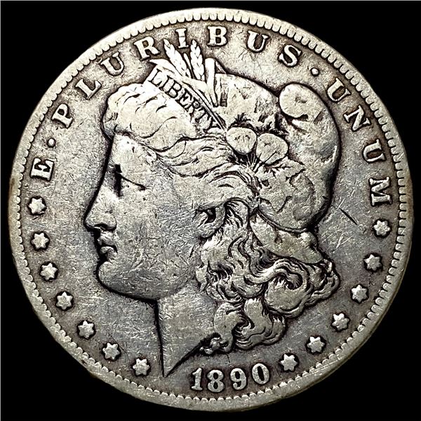 1890-CC Silver Morgan Dollar LIGHTLY CIRCULATED