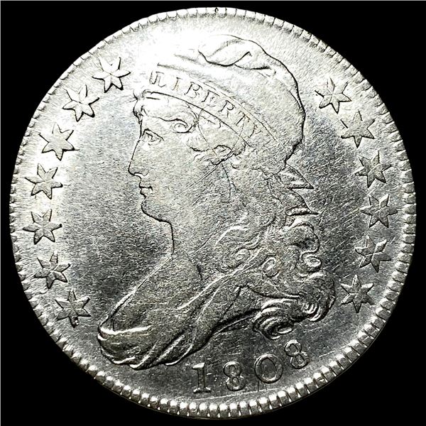1808 Capped Bust Half Dollar ABOUT UNCIRCULATED