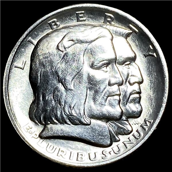 1936 Silver Long Island Tercentenary Half Dollar CLOSELY UNCIRCULATED