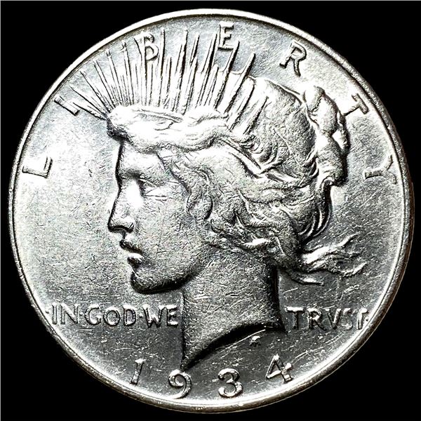 1934-D Silver Peace Dollar NEARLY UNCIRCULATED