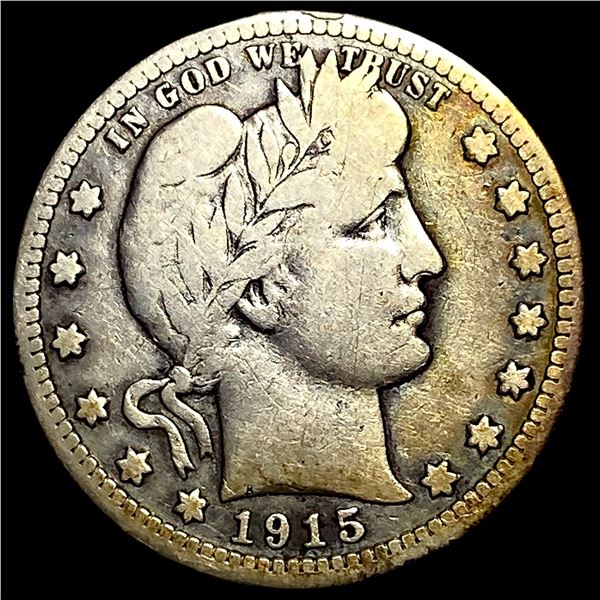 1915-S Silver Barber Quarter LIGHTLY CIRCULATED