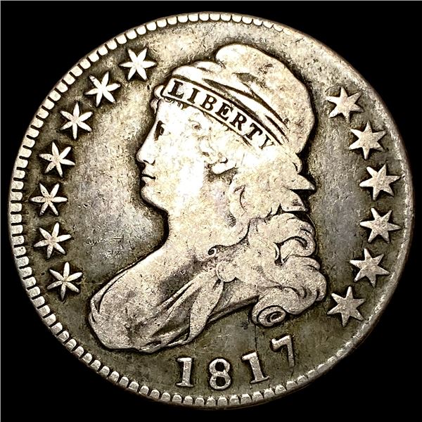 1817 Capped Bust Half Dollar LIGHTLY CIRCULATED