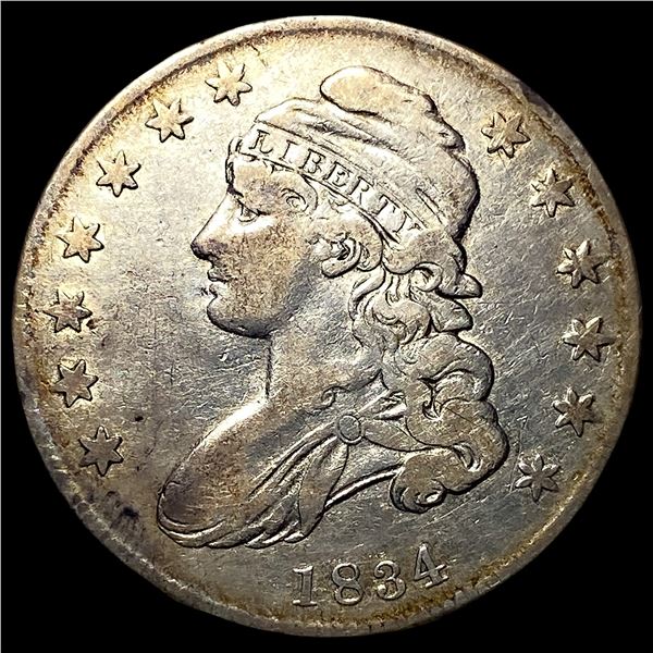 1834 Capped Bust Half Dollar LIGHTLY CIRCULATED
