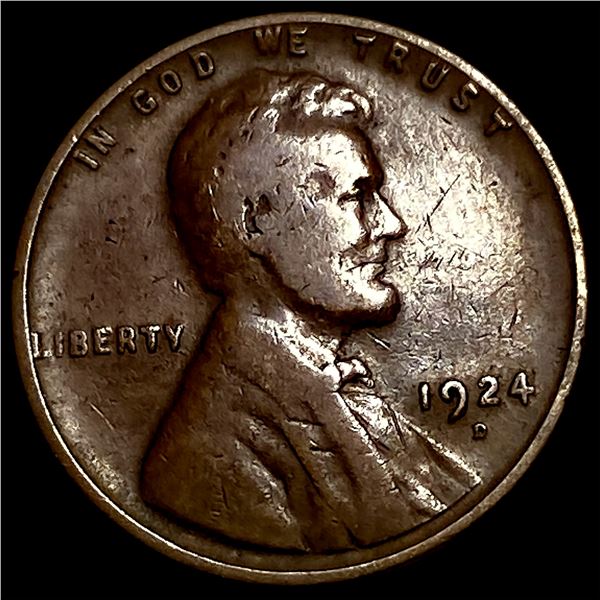 1924-D Lincoln Wheat Cent LIGHTLY CIRCULATED