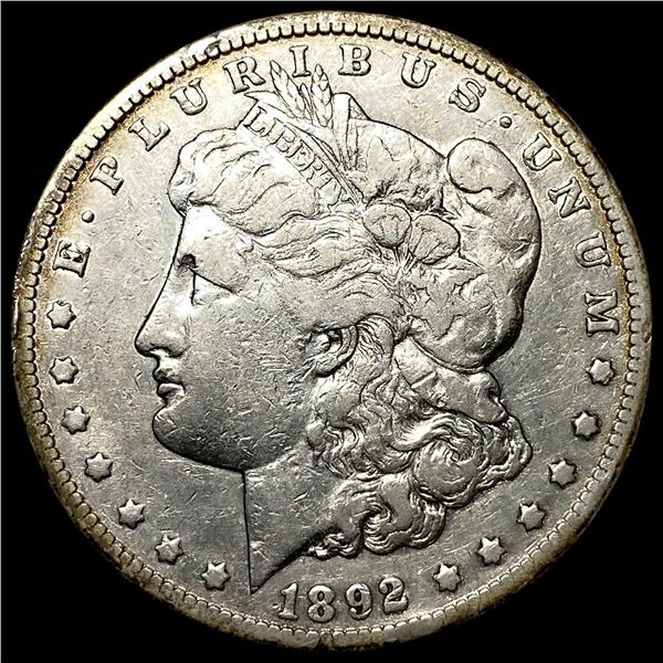 1892-CC Silver Morgan Dollar NEARLY UNCIRCULATED