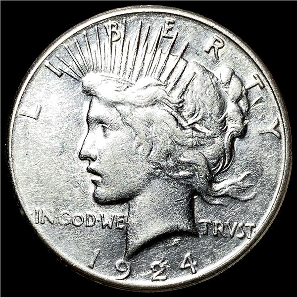 1924-S Silver Peace Dollar NEARLY UNCIRCULATED