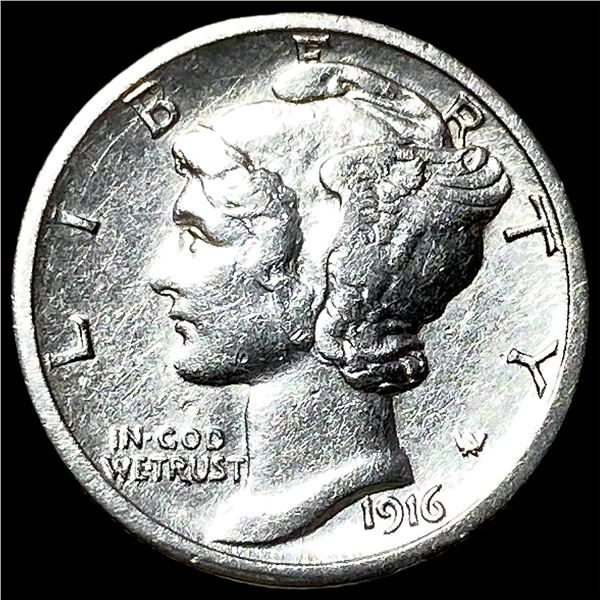 1916-S Mercury Dime CLOSELY UNCIRCULATED
