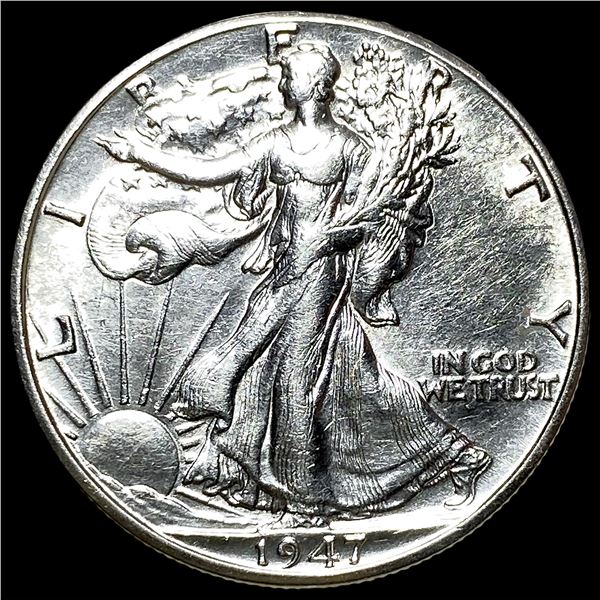 1947-D Silver Half Dollar Walking Liberty UNCIRCULATED