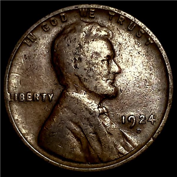 1924-D Lincoln Wheat Cent LIGHTLY CIRCULATED