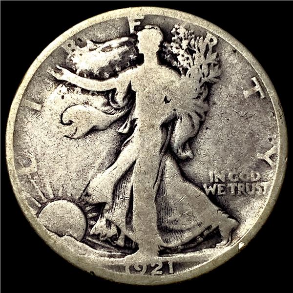 1921-D Silver Half Dollar LIGHTLY CIRCULATED