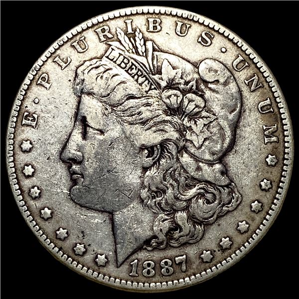 1887 Morgan Silver Dollar NEARLY UNCIRCULATED