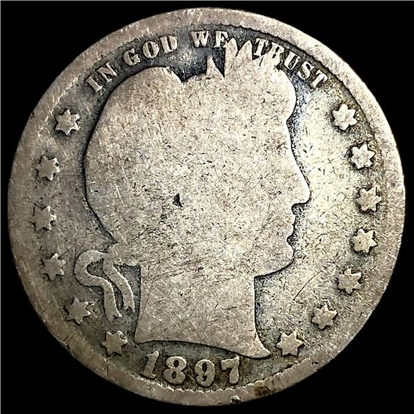 1897-S Barber QUARTER NICELY CIRCULATED