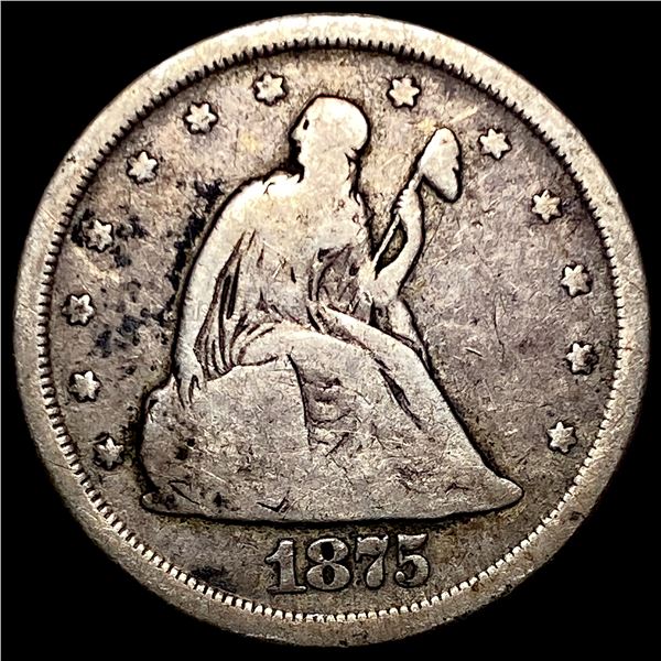 1875 Seated Liberty 20 Cent Piece LIGHTLY CIRCULATED
