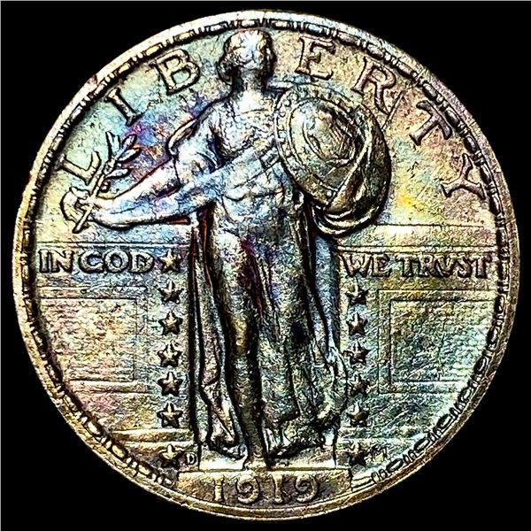 1919-D Silver Standing Liberty Quarter CLOSELY UNCIRCULATED