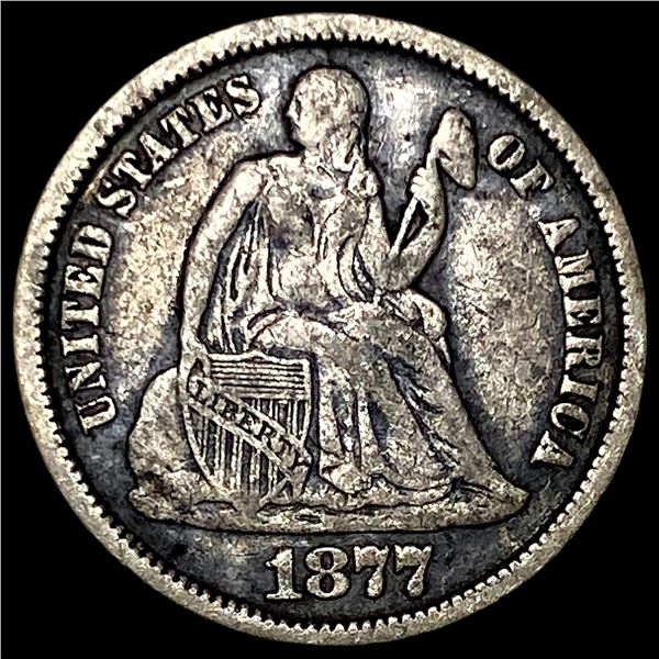 1877 Seated Liberty Dime ABOUT UNCIRCULATED