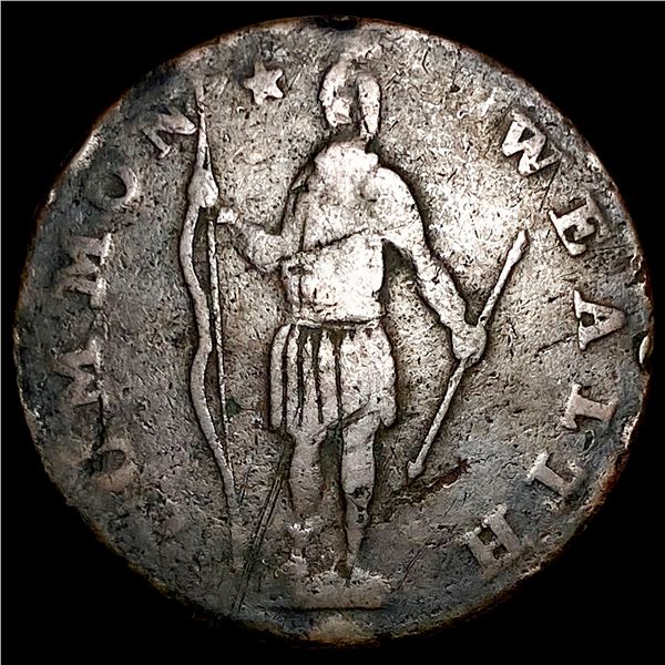 1787 Massachusetts Copper No Period. LIGHTLY CIRCULATED
